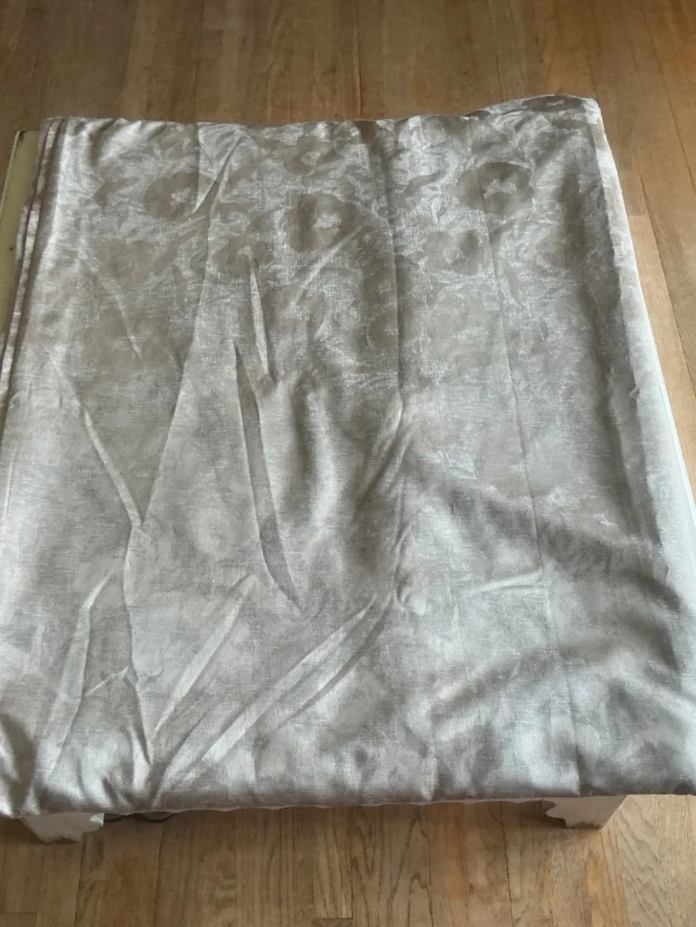 NWOT Hotel Collection tan floral FULL QUEEN Duvet cover + 2 pillow shams